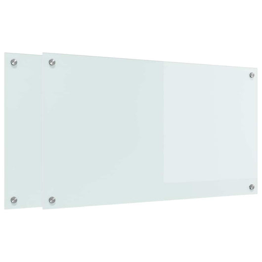Rivestimento da Cucina Bianco 90 x 50 x 0.8 cm vetro temperato 3415525