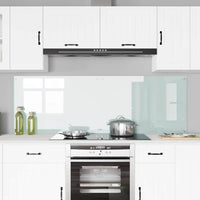 Rivestimento da Cucina 2 pz-Set di 2 Paraschizzi per Cucina Bianco 90 x 60 cm vetro temperato 211631