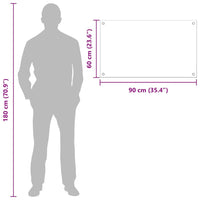 Rivestimento da Cucina Bianco 90 x 60 x 0.8 cm vetro temperato 3415526