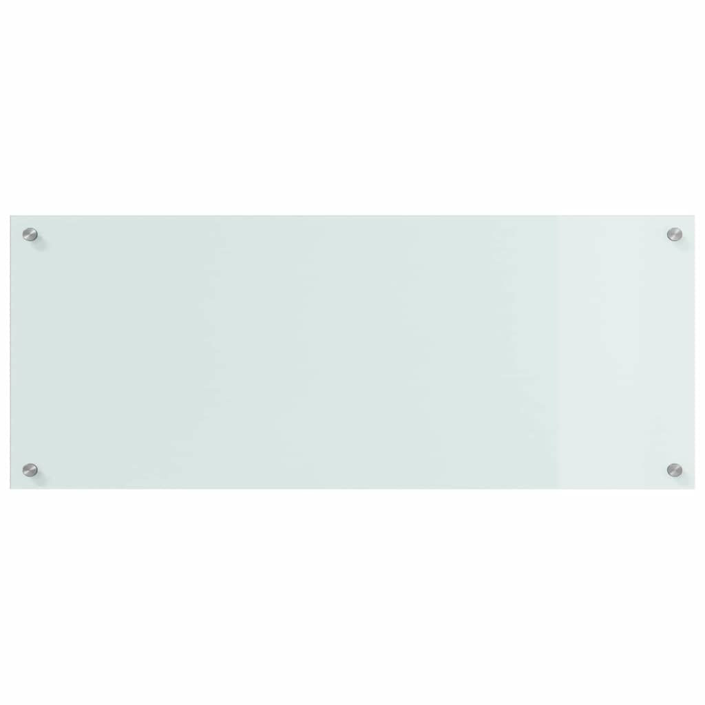 Rivestimento da Cucina Bianco 100 x 40 x 0.8 cm vetro temperato 3415527