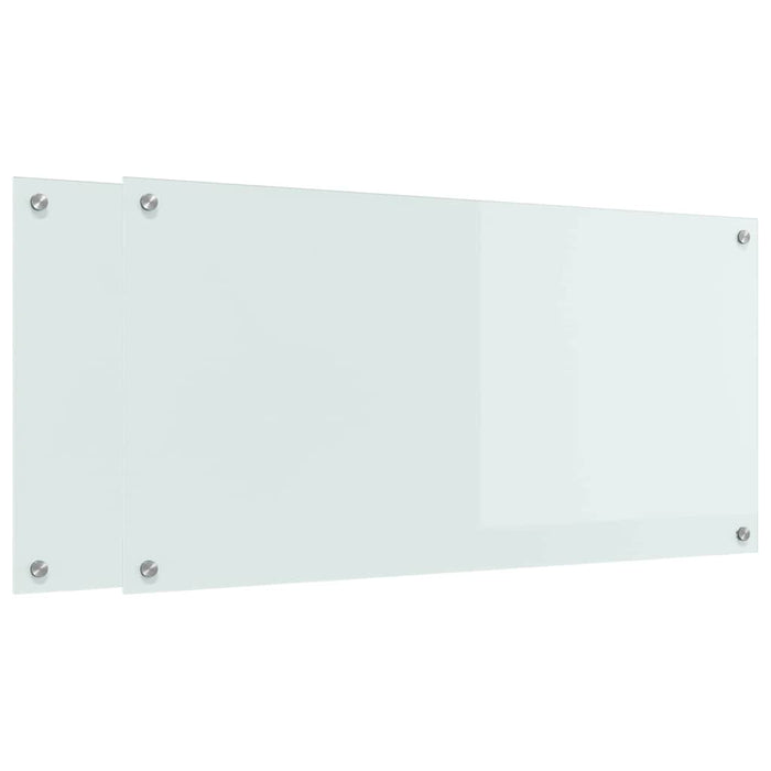 Rivestimento da Cucina Bianco 100 x 50 x 0.8 cm vetro temperato 3415528