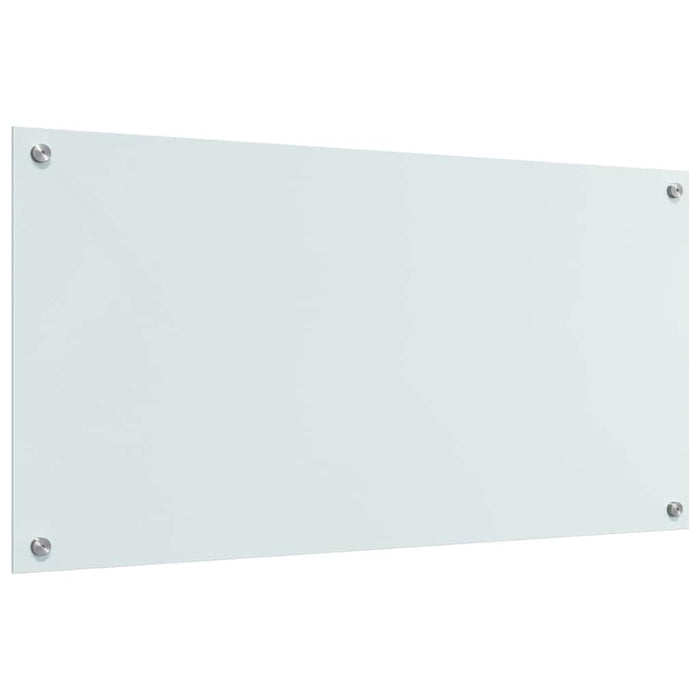 Rivestimento da Cucina Bianco 100 x 50 x 0.8 cm vetro temperato 3415528