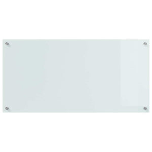 Rivestimento da Cucina Bianco 100 x 50 x 0.8 cm vetro temperato 3415528