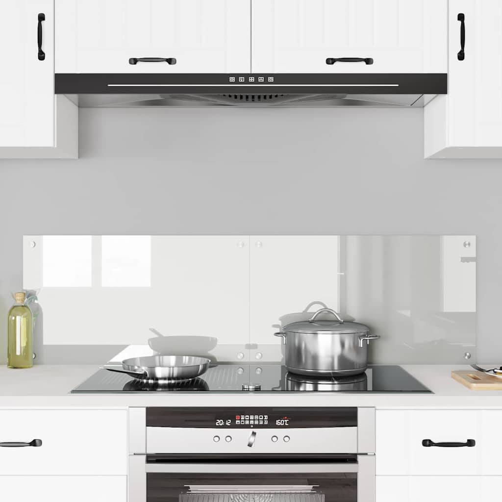 Rivestimento da Cucina 2 pz-Set di 2 Paraschizzi per Cucina Trasparente 70 x 40 cm