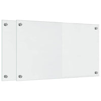Rivestimento da Cucina 2 pz-Set di 2 Paraschizzi per Cucina Trasparente 70 x 40 cm
