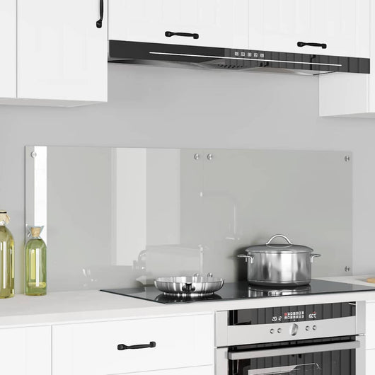 Rivestimento da Cucina 2 pz-Set di 2 Paraschizzi per Cucina Trasparente 70 x 50 cm