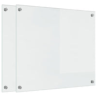 Rivestimento da Cucina 2 pz-Set di 2 Paraschizzi per Cucina Trasparente 70 x 60 cm