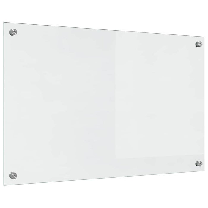 Rivestimento da Cucina 2 pz-Set di 2 Paraschizzi per Cucina Trasparente 80 x 50 cm