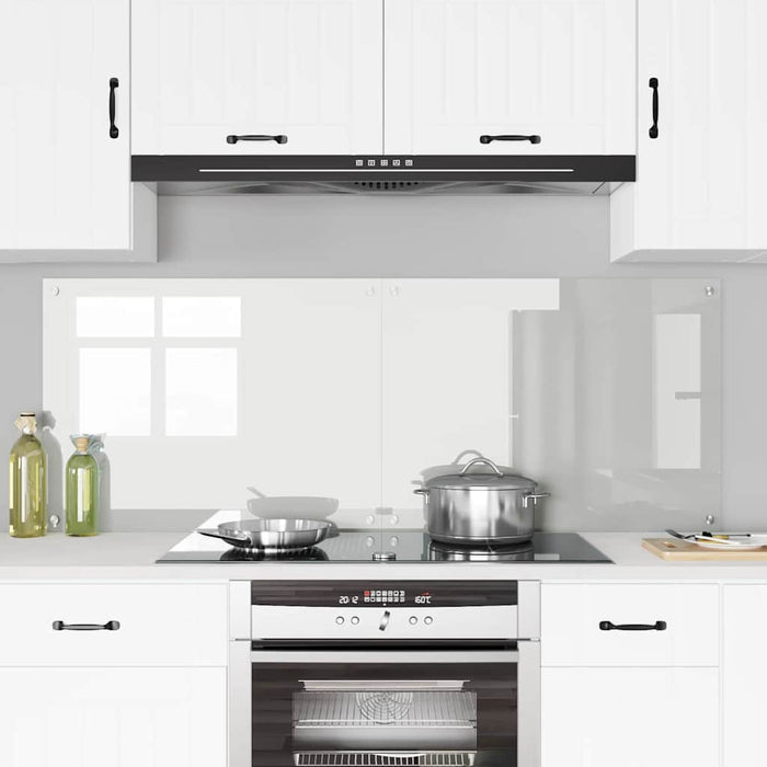 Rivestimento da Cucina 2 pz-Set di 2 Paraschizzi per Cucina Trasparente 80 x 60 cm