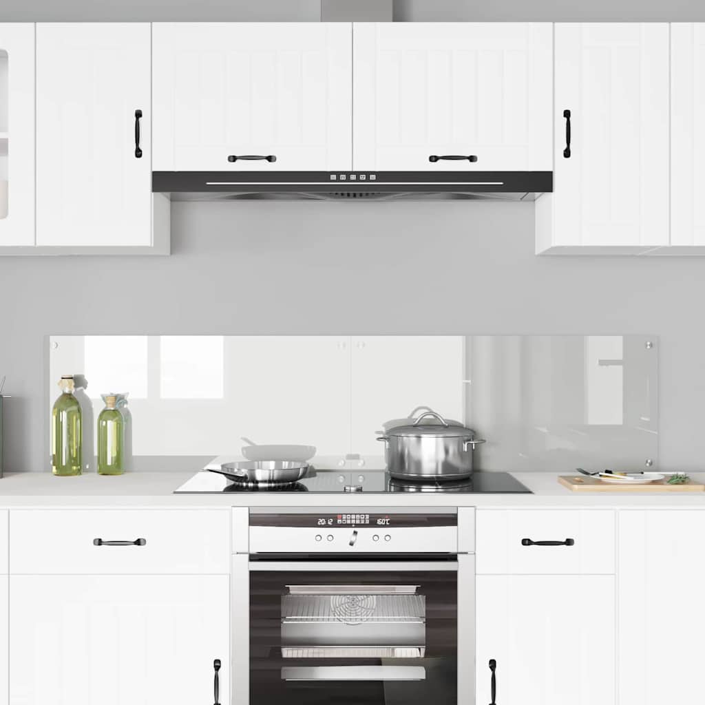 Rivestimento da Cucina 2 pz-Set di 2 Paraschizzi per Cucina Trasparente 90 x 40 cm 843496