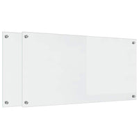 Rivestimento da Cucina 2 pz-Set di 2 Paraschizzi per Cucina Trasparente 100 x 50 cm 178681