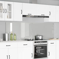 Rivestimento da Cucina 2 pz-Set di 2 Paraschizzi per Cucina Trasparente 100 x 60 cm 127314