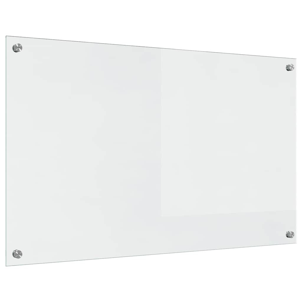 Rivestimento da Cucina 2 pz-Set di 2 Paraschizzi per Cucina Trasparente 100 x 60 cm 127314