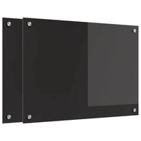 Rivestimento da Cucina Nero 70 x 50 x 0.8 cm vetro temperato 3415543