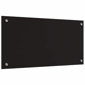 Rivestimento da Cucina Nero 80 x 40 x 0.8 cm vetro temperato 3415545