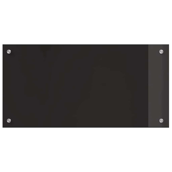 Rivestimento da Cucina Nero 80 x 40 x 0.8 cm vetro temperato 3415545