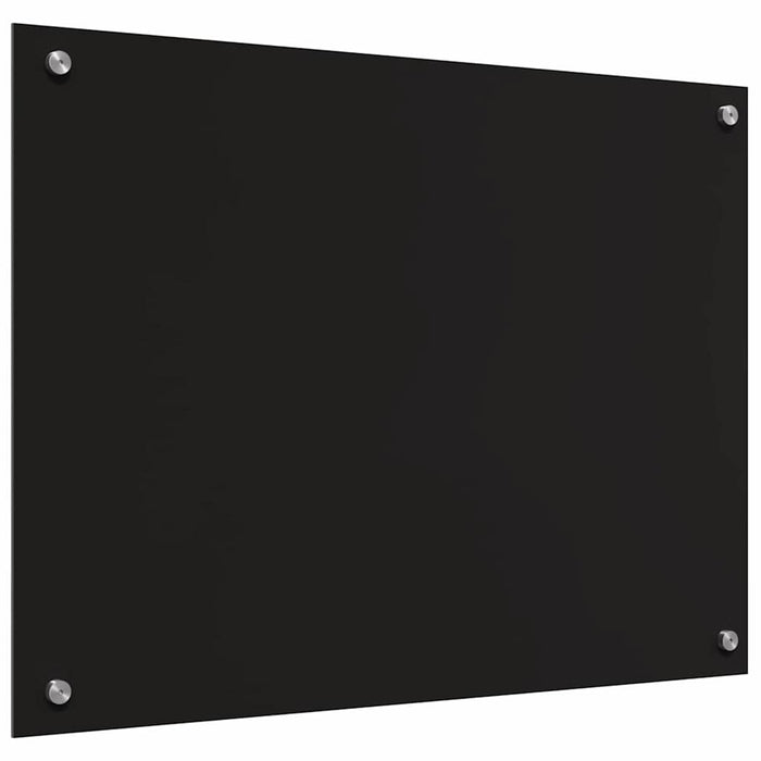 Rivestimento da Cucina Nero 80 x 60 x 0.8 cm vetro temperato 3415547
