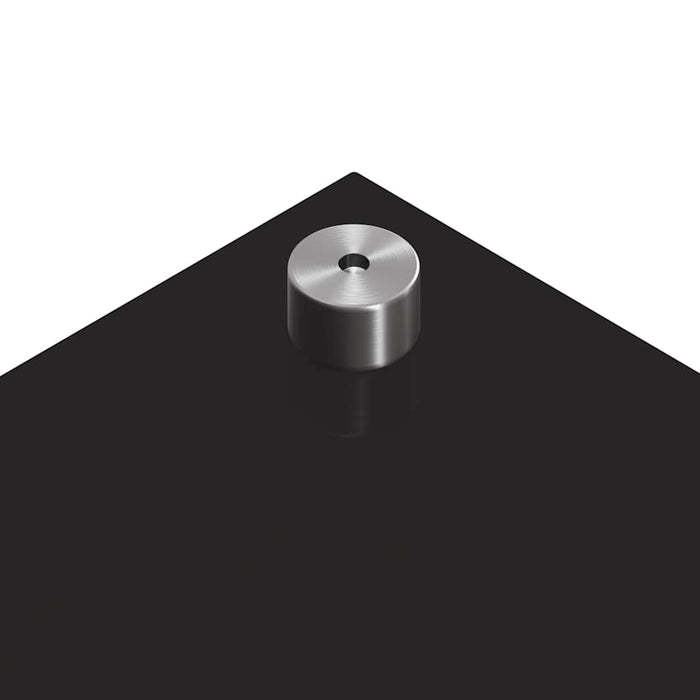 Rivestimento da Cucina 2 pz-Set di 2 Paraschizzi per Cucina Nero 90 x 40 cm vetro temperato 422797