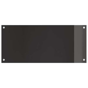 Rivestimento da Cucina Nero 90 x 40 x 0,8 cm vetro temperato 3415548