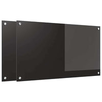 Rivestimento da Cucina Nero 90 x 50 x 0.8 cm vetro temperato 3415549