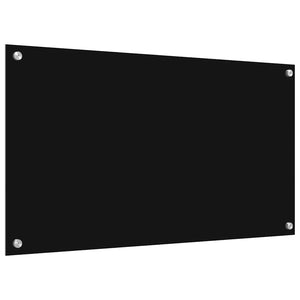 Rivestimento da Cucina Nero 90 x 50 x 0.8 cm vetro temperato 3415549