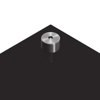 Rivestimento da Cucina 2 pz-Set di 2 Paraschizzi per Cucina Nero 100 x 50 cm vetro temperato 849613