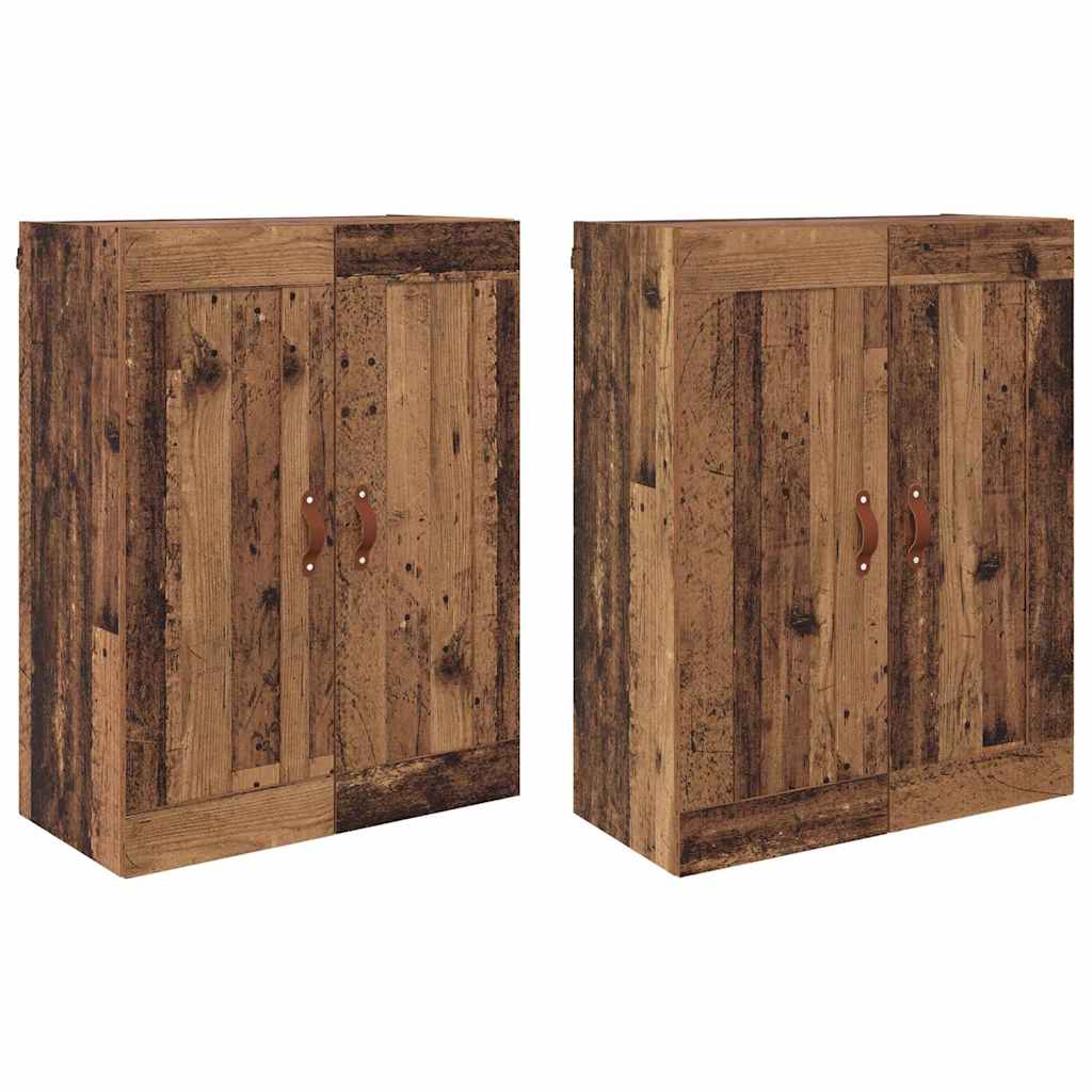 Armadietti a Muro 2 pcs Legno vecchio 69,5 x 34 x 90 cm 3415556