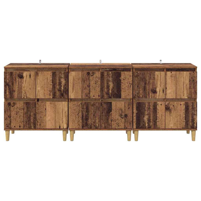 Sideboards 3 pcs Legno vecchio 60 x 35 x 70 cm 3415557