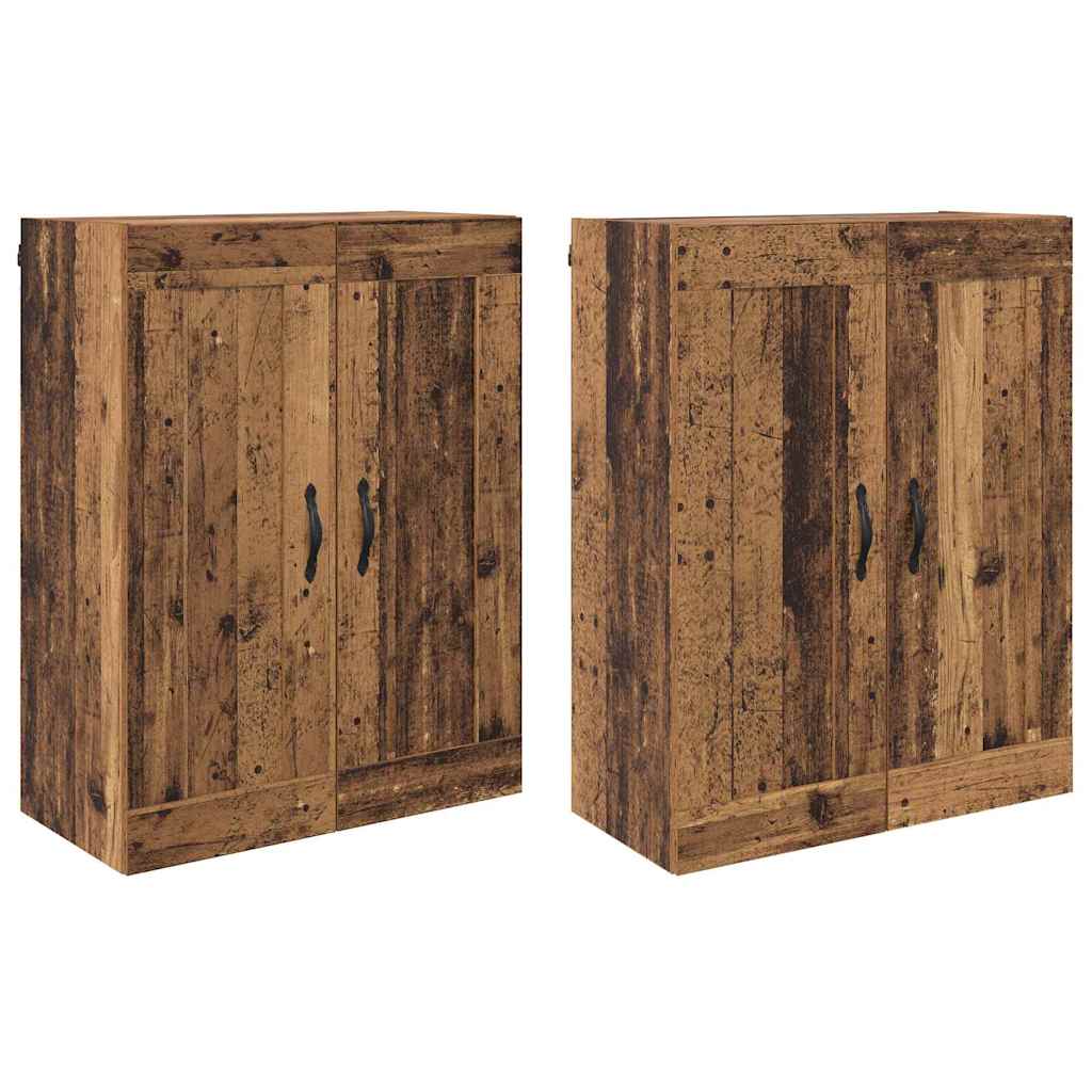 Armadietti a Muro 2 pcs Legno vecchio 69,5 x 34 x 90 cm 3415558
