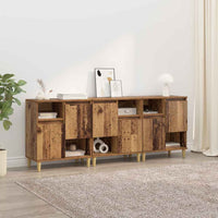 Sideboards 3 pcs Legno vecchio 60 x 35 x 70 cm 3415559