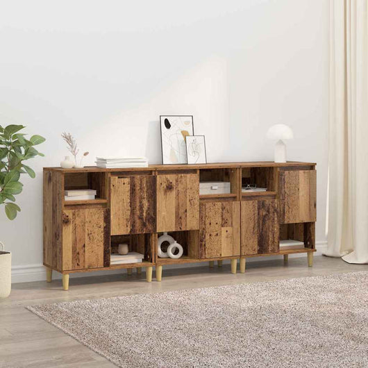 Sideboards 3 pcs Legno vecchio 60 x 35 x 70 cm 3415559