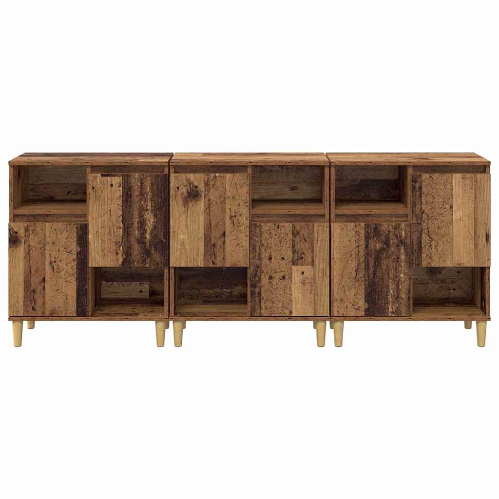 Sideboards 3 pcs Legno vecchio 60 x 35 x 70 cm 3415559