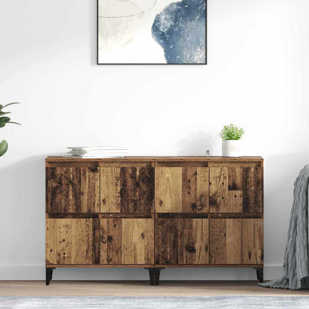 Sideboards 2 pcs Legno vecchio 60 x 35 x 70 cm 3415560