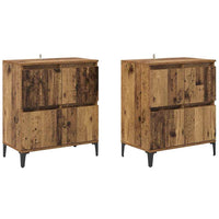 Sideboards 2 pcs Legno vecchio 60 x 35 x 70 cm 3415560