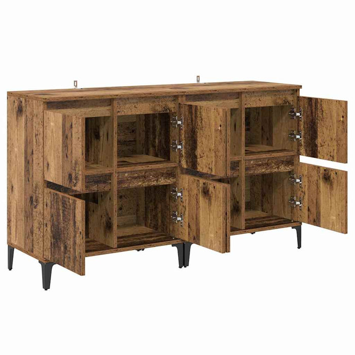 Sideboards 2 pcs Legno vecchio 60 x 35 x 70 cm 3415560