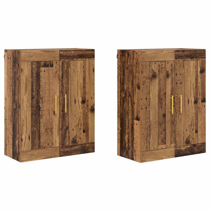 Armadietti a Muro 2 pcs Legno vecchio 69,5 x 34 x 90 cm 3415561