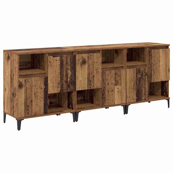 Sideboards 3 pcs Legno vecchio 60 x 35 x 70 cm 3415562
