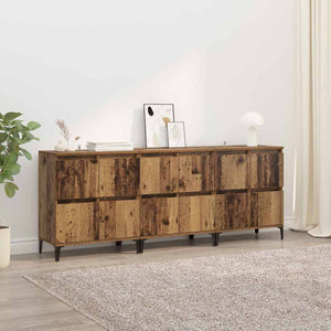 Sideboards 3 pcs Legno vecchio 60 x 35 x 70 cm 3415564