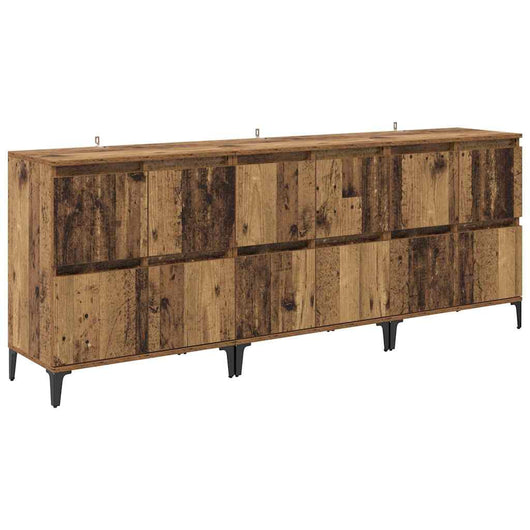 Sideboards 3 pcs Legno vecchio 60 x 35 x 70 cm 3415564