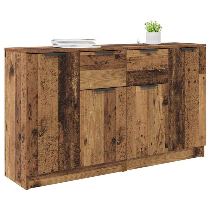 Sideboards con cassetto 2 pcs Legno vecchio 60 x 30 x 70 cm 3415566