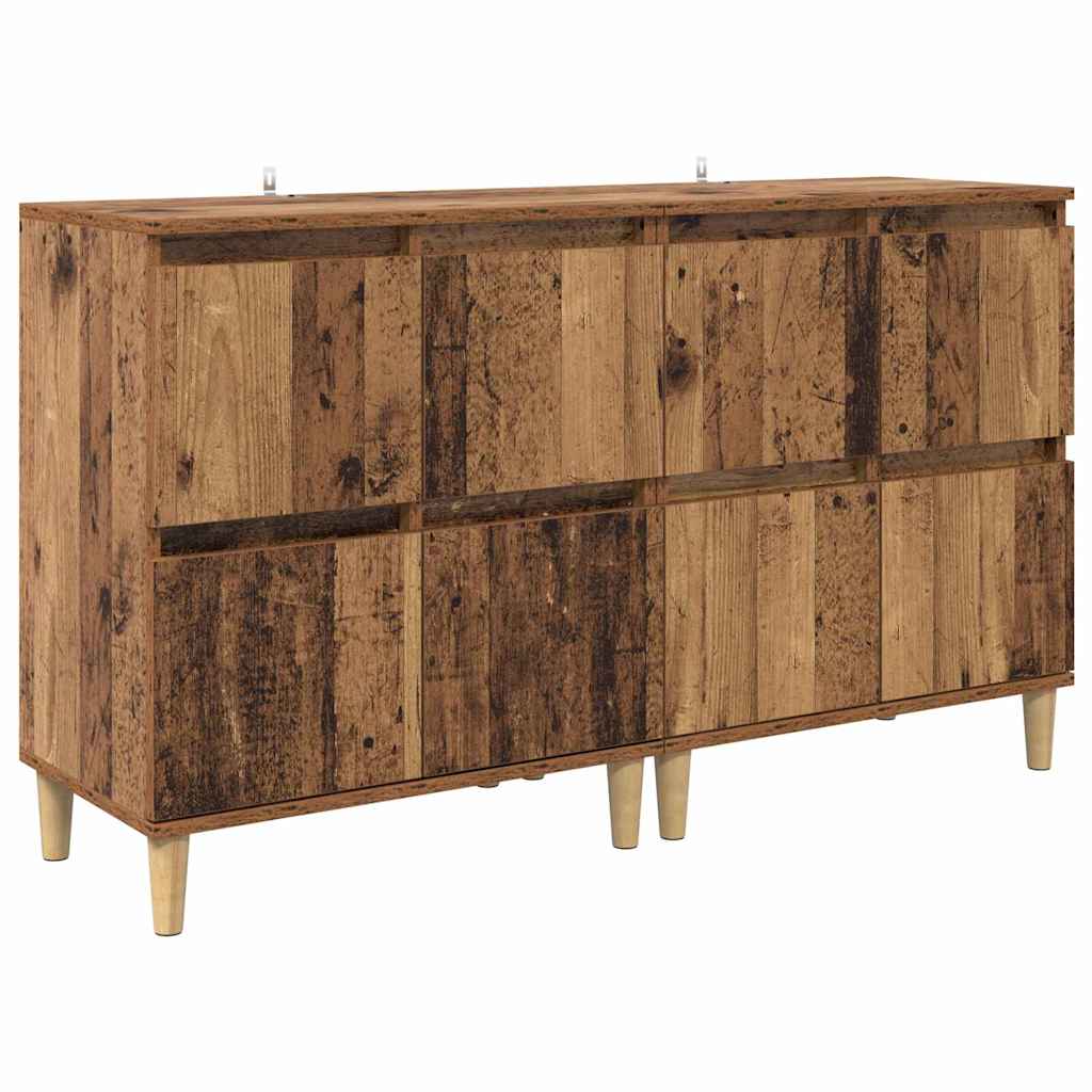 Sideboards 2 pcs Legno vecchio 60 x 35 x 70 cm 3415570
