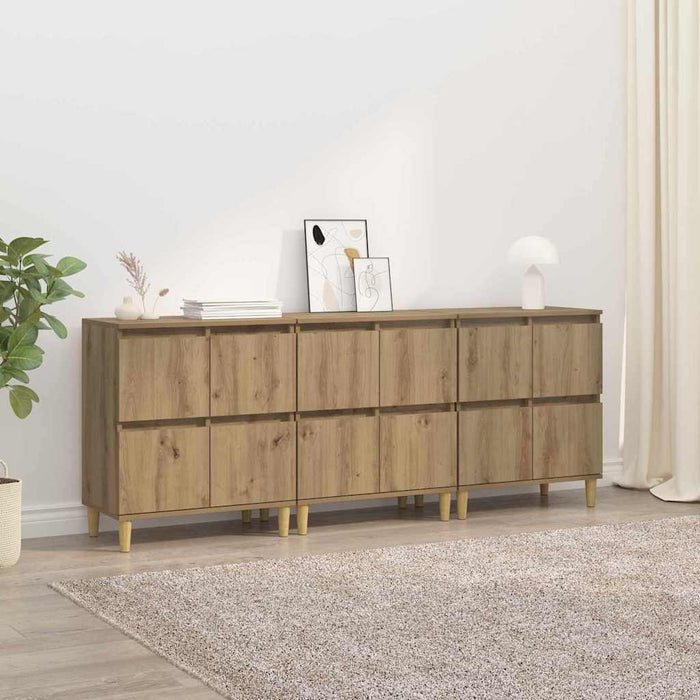 Sideboards 3 pcs Rovere artigianale 60 x 35 x 70 cm 3415574