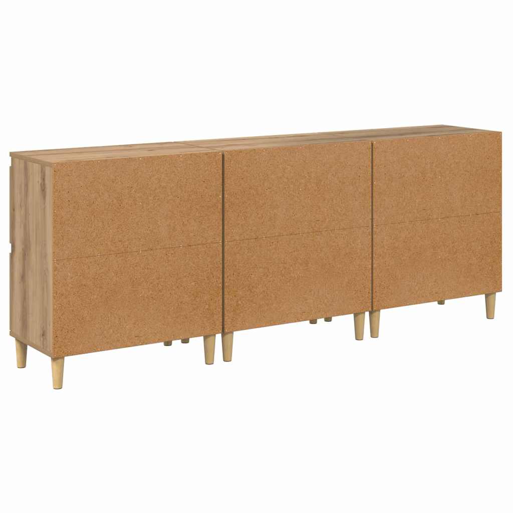 Sideboards 3 pcs Rovere artigianale 60 x 35 x 70 cm 3415574