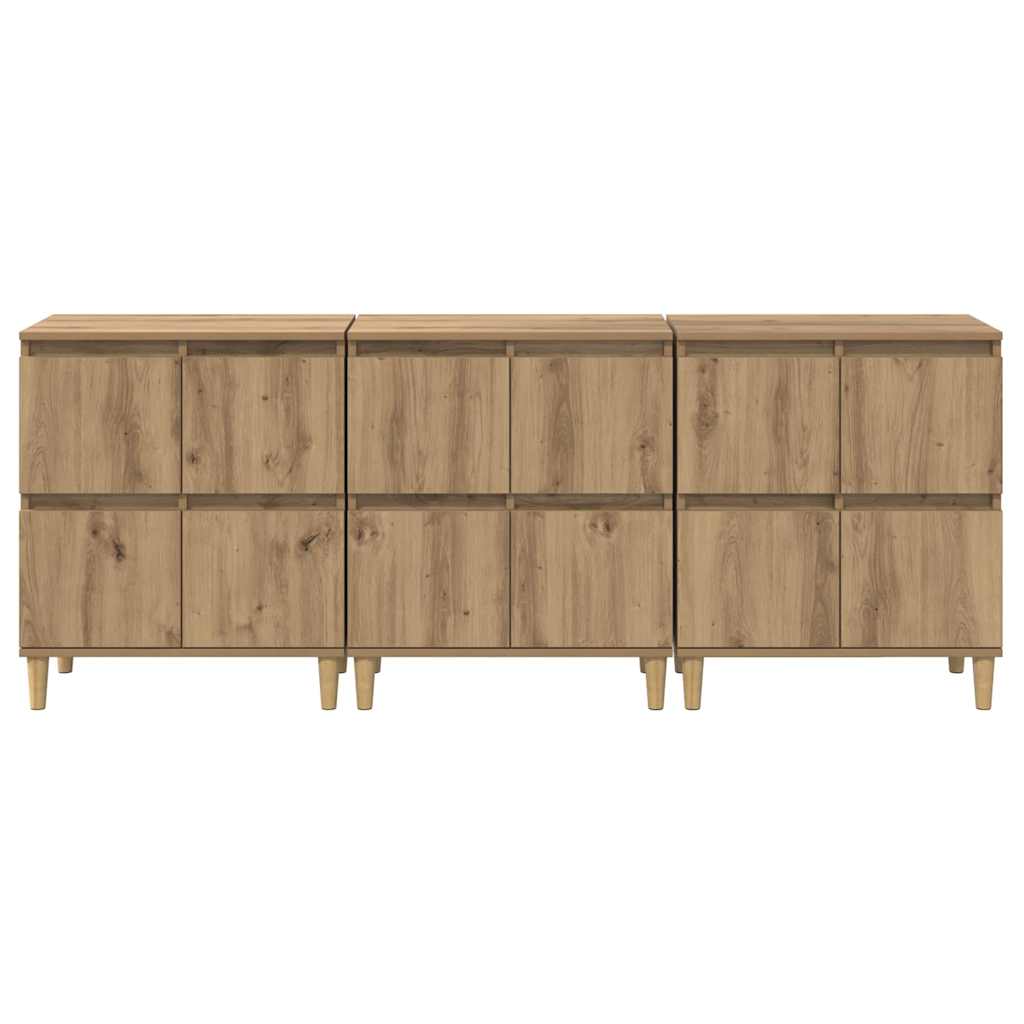 Sideboards 3 pcs Rovere artigianale 60 x 35 x 70 cm 3415574