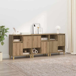 Sideboards 3 pcs Rovere artigianale 60 x 35 x 70 cm 3415576