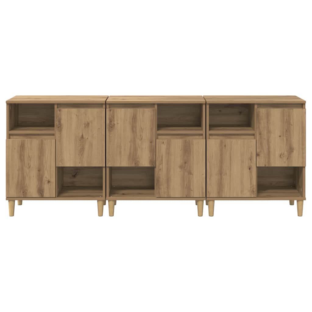 Sideboards 3 pcs Rovere artigianale 60 x 35 x 70 cm 3415576