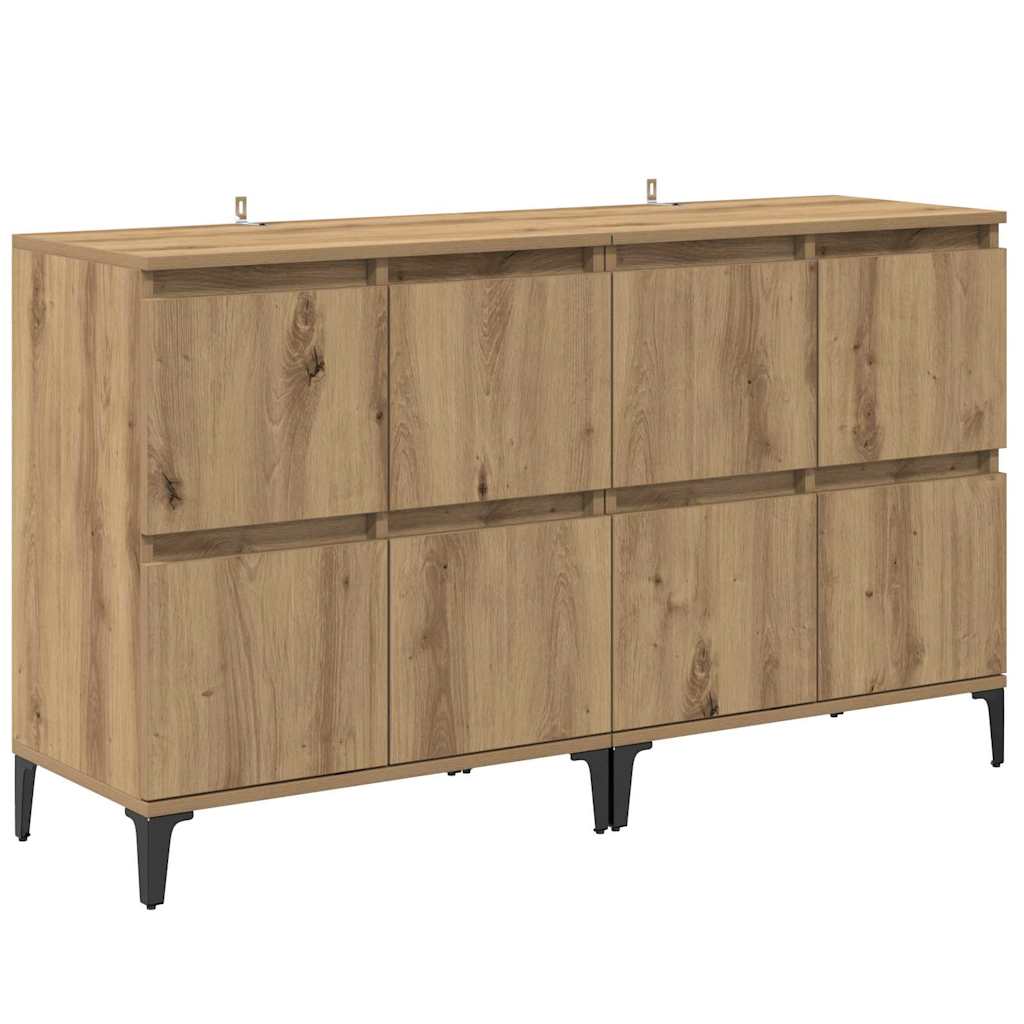 Sideboards 2 pcs Rovere artigianale 60 x 35 x 70 cm 3415577