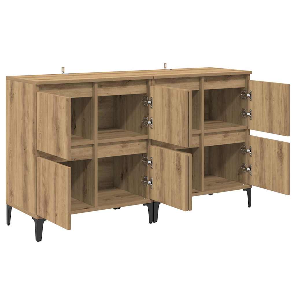 Sideboards 2 pcs Rovere artigianale 60 x 35 x 70 cm 3415577