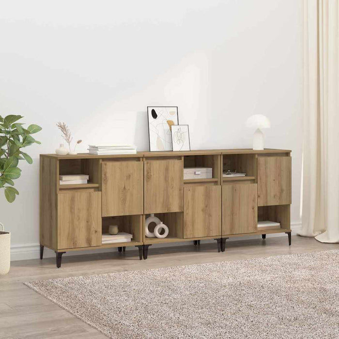 Sideboards 3 pcs Rovere artigianale 60 x 35 x 70 cm 3415579