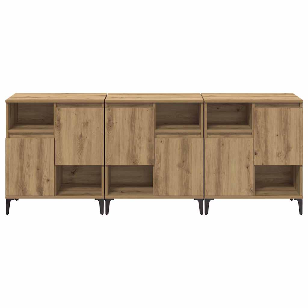 Sideboards 3 pcs Rovere artigianale 60 x 35 x 70 cm 3415579